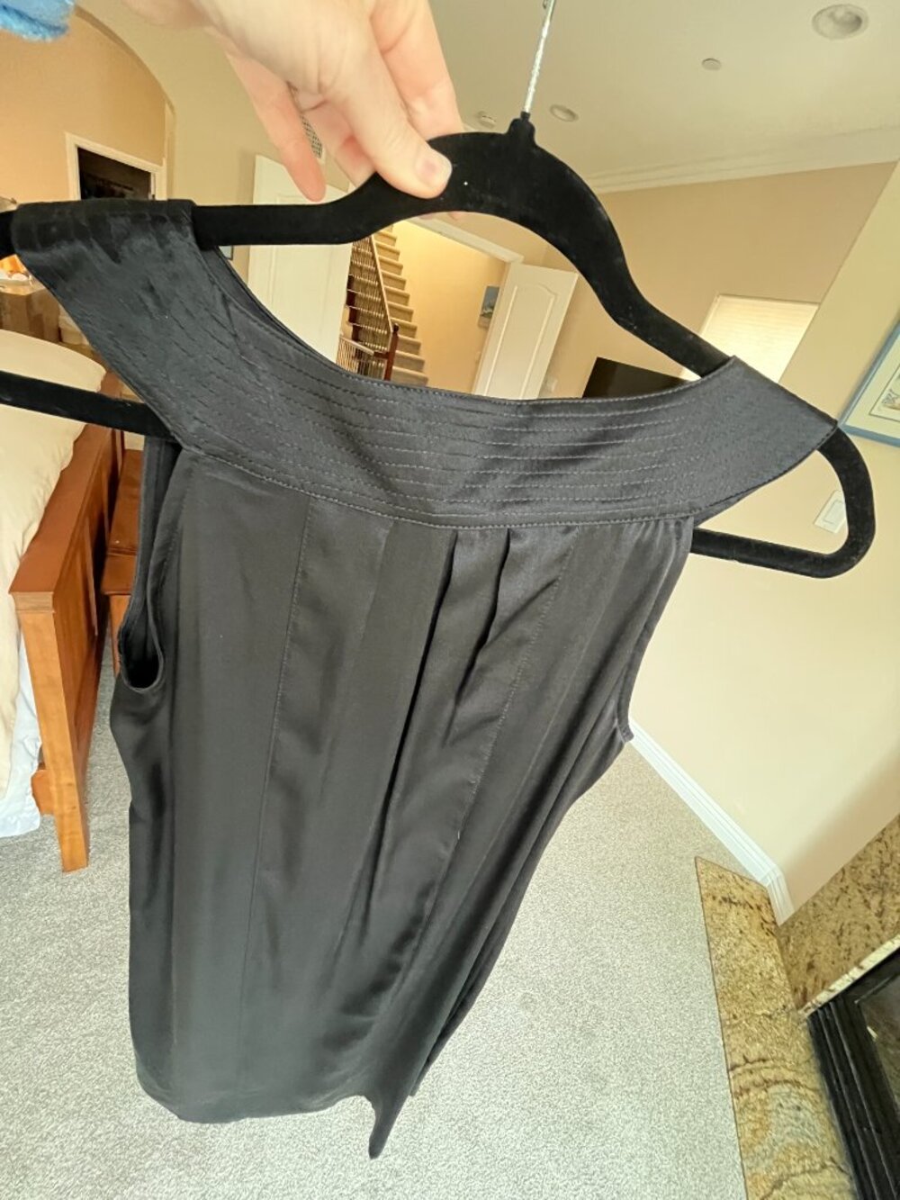 Michelle Jonas | Black Silk Dress | Size: Small - Picture 4 of 10